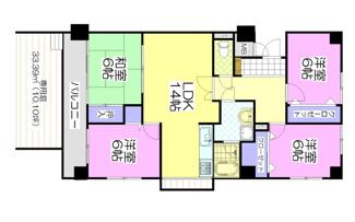 【間取り】 | グランピア新大江