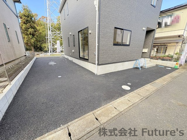 流山市駒木　新築戸建　全1棟の駐車場|カースペース縦列2台可能