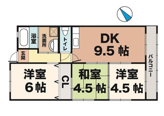 【間取り】 | グリーンハイツ松本