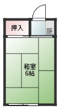 習志野市津田沼７丁目のアパートの間取り