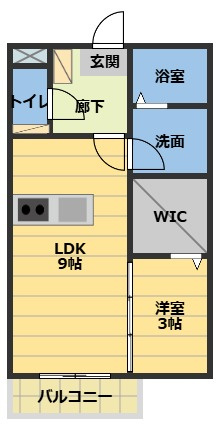 アープトライ東鷹跡　Aの間取り