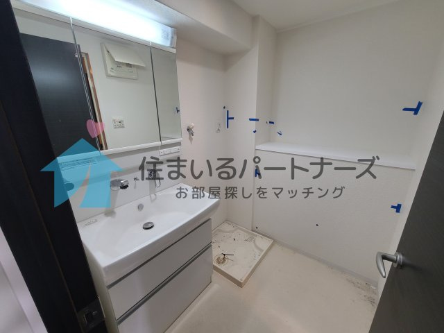 カサグランデ本町の洗面所|忙しい朝には欠かせない洗面所です