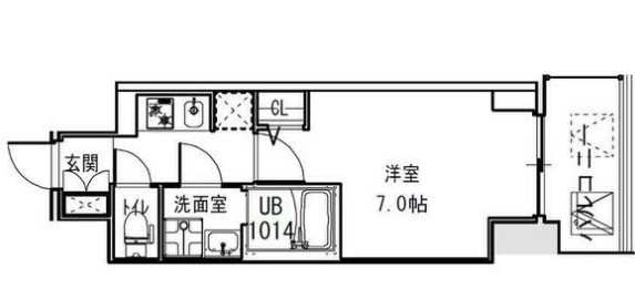 S-RESIDENCE福島Alovitaの間取り