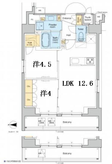 PROUD FLAT浅草アベニューの間取り