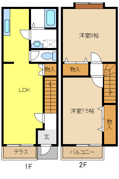 レヴァンテ赤池Ⅰの間取り