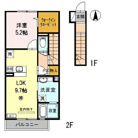 あーばんはいつ神前Ⅱの間取り