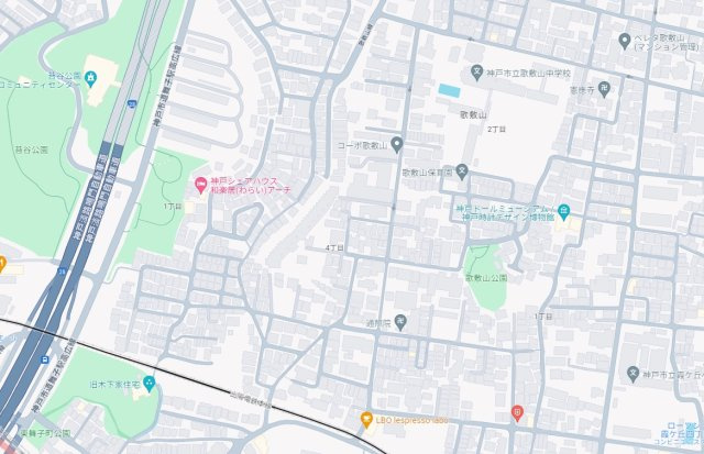 神戸市垂水区歌敷山　第1期　新築一戸建ての地図