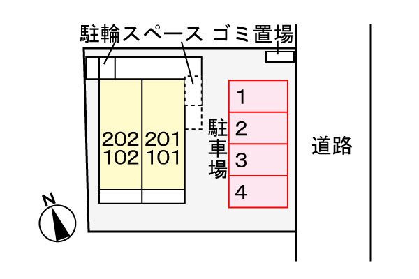 ソフィアⅡ　　刈谷市近郊の賃貸ならクラスホーム刈谷店の駐車場