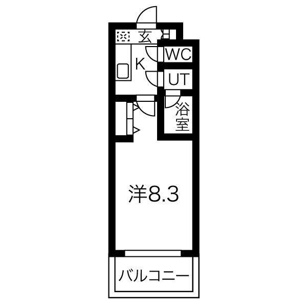スプランティット新大阪Ⅲの間取り