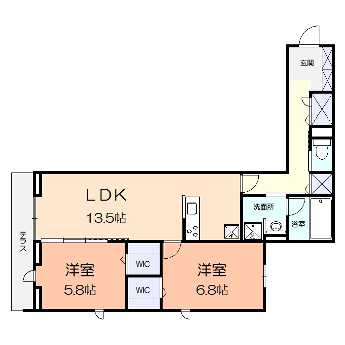 Lotus淵野辺の間取り