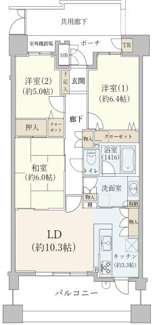 【間取り】 | サンリヤン平野西 | サンリヤン平野西