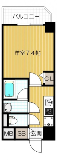 【間取り】 | グランパシフィック今里公園
