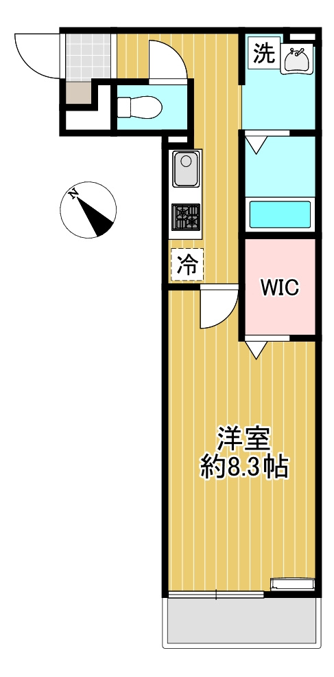 Tスクエア越ヶ谷の間取り
