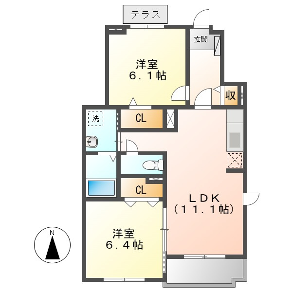 あさひの間取り