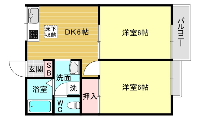 【間取り】 | ビビエンダ甲東