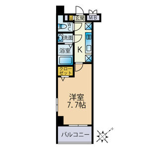 【間取り】 | メルヴェイユー薬院　★プライスホームなら仲介手数料が割引価格です★