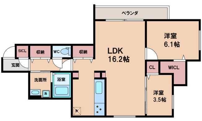 【間取り】 | カーサルミノサ王子町