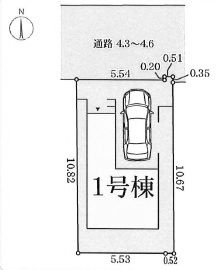 【区画図】 | 池田市豊島北１丁目　新築戸建　１号棟