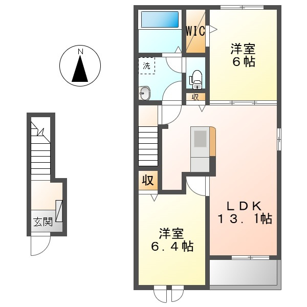 フィレールＢの間取り