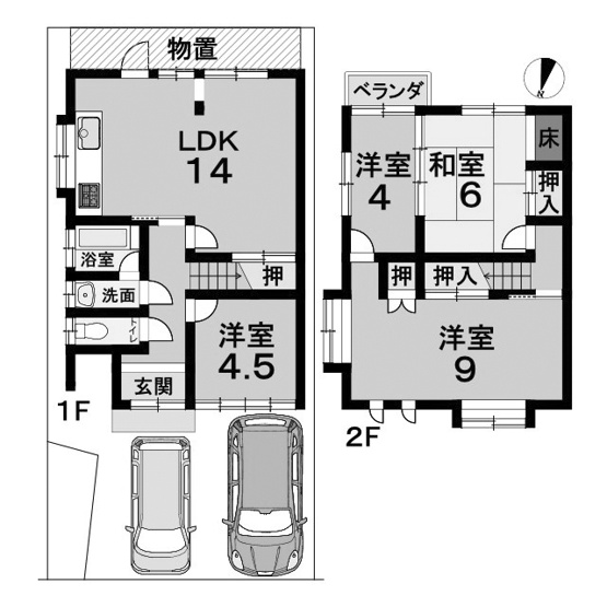 【間取り】 | 亀岡　下矢田町四丁目　一戸建
