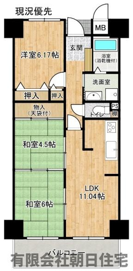 【間取り】 | サーパス西津田Ⅱ