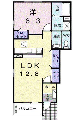 リヴェールＭの間取り