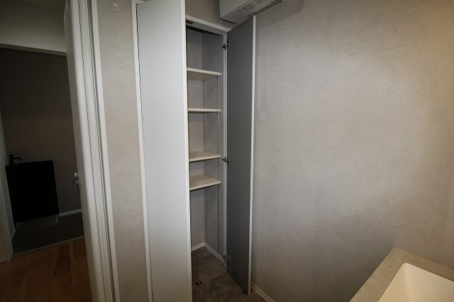 朝倉本町　新築戸建　2号地の収納|脱衣場