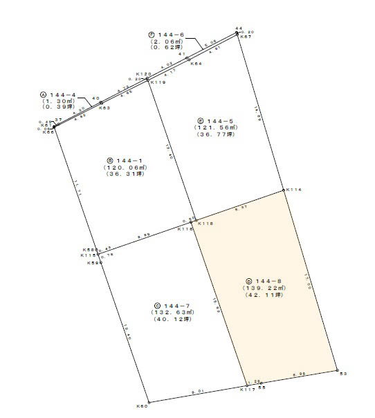 小津町　新築戸建　４号棟　【内覧可能】の区画図|4号地
