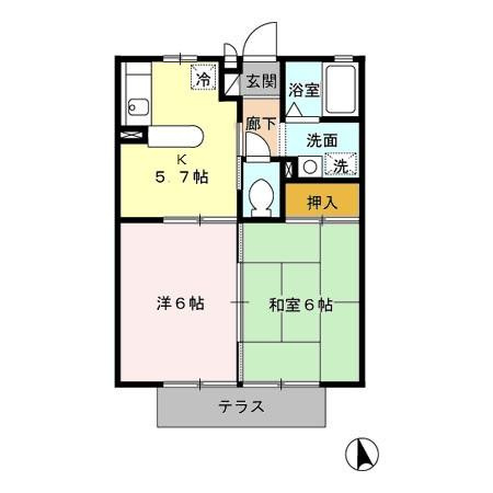 ジェネス カミムラの間取り