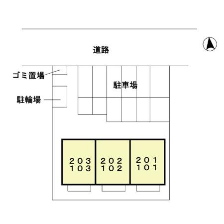 ジェネス カミムラの区画図