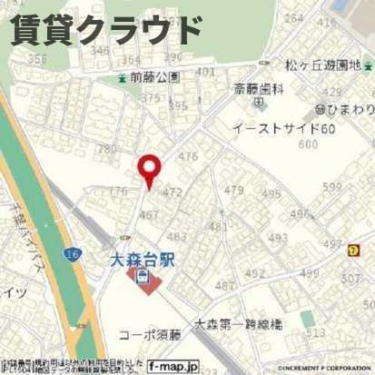 メゾンドジュネス大森台の地図