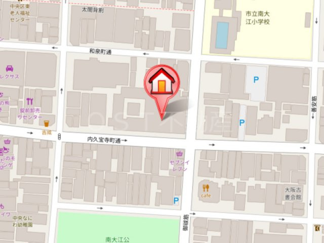 グランドメゾン上町台レジデンスタワーの地図