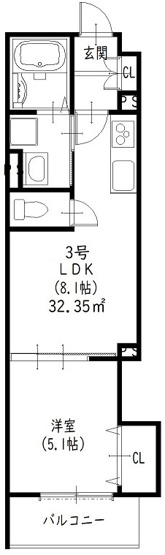 【間取り】 | クリエオーレ東山町