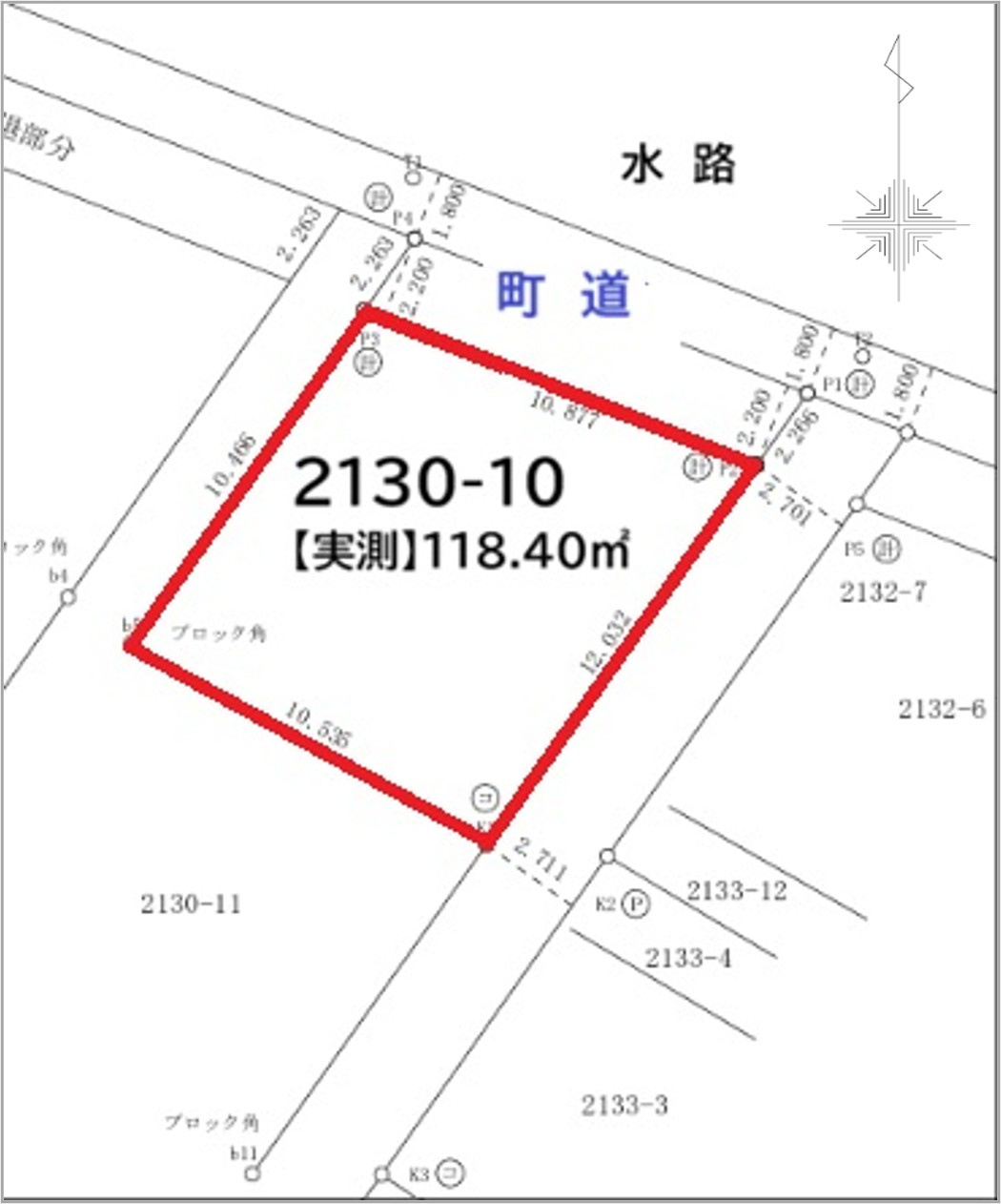杉戸町内田3丁目売地の画像
