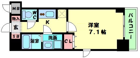 【間取り】 | S-RESIDENCE　Hommachi Marks