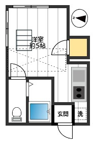 【間取り】 | シャトル熊野町Ⅰ