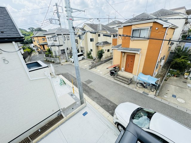 松戸市新作新築戸建（新作５期）の展望|バルコニーより道路側眺望