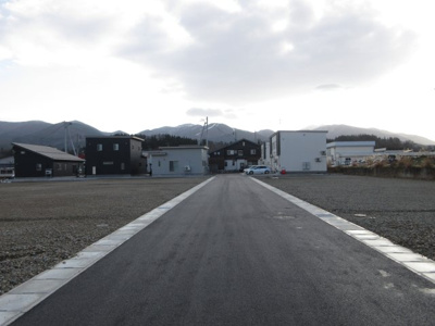 【前面道路含む現地写真】 | 鹿角市花輪字扇ノ間建売物件・I区画　月々４５，９９３円～