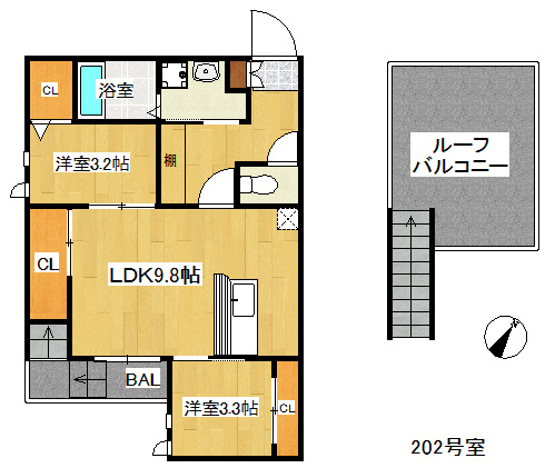 【間取り】 | 仲介手数料０円！初期費用が安いプライスホーム！　Grandtic Tong‘s大橋