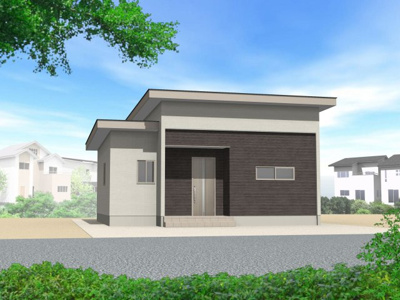 【外観】 | 鹿角市花輪字扇ノ間建売物件・H区画　月々４７，３０７円～