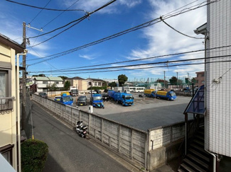 【展望】 | 物件目の前は大きな駐車場となっております。物件側には出入り口はなく、交通上の危険などは御座いません。抜け感があり、眺望的には開放感が御座います。