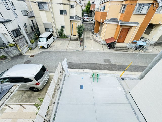 松戸市新作新築戸建（新作５期）の展望|バルコニーより道路側眺望