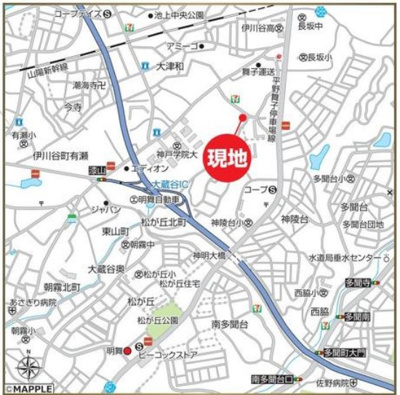 【地図】 | 神戸市西区伊川谷町有瀬　新築戸建3号棟　仲介手数料無料！ | 西区伊川谷町有瀬　新築3号棟　仲介手数料無料！
