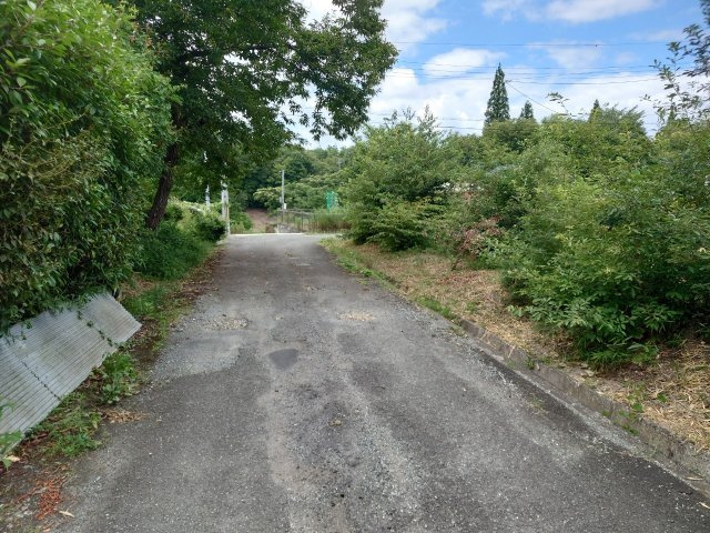 ◆緑豊かな住環境◆畑や栗の木のある広い約１００坪の敷地◆平家建◆駐車スペースあり◆京丹波町中台土橋の前面道路含む現地写真|前道