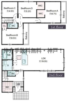 【間取り】 | 神戸市垂水区舞子坂3丁目　新築戸建　仲介手数料無料！ | 垂水区舞子坂3　新築　仲介手数料無料！