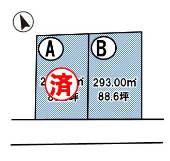 桜川市富士見台2丁目　区画Aの区画図