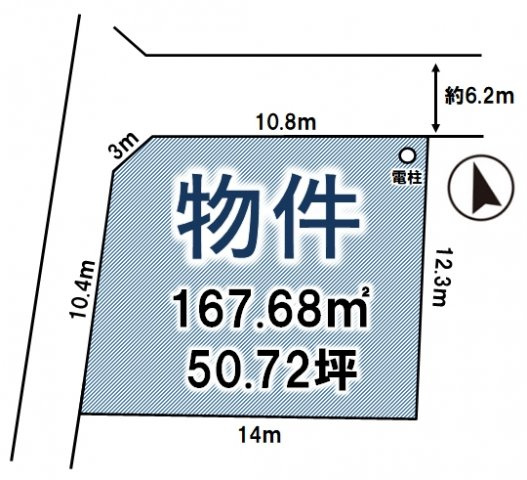 古河市大和田の土地図|区画図