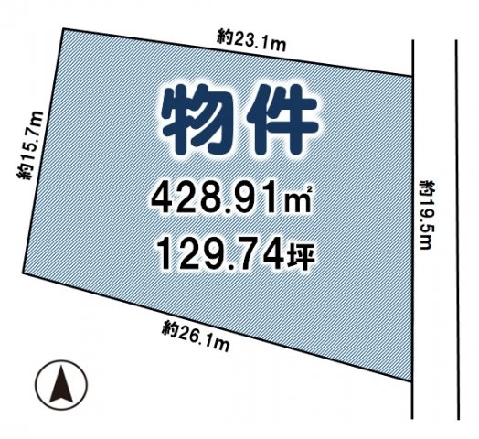 結城市結城の土地図|区画図