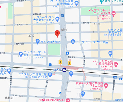 【地図】 | プレミストタワー大阪新町ローレルコート