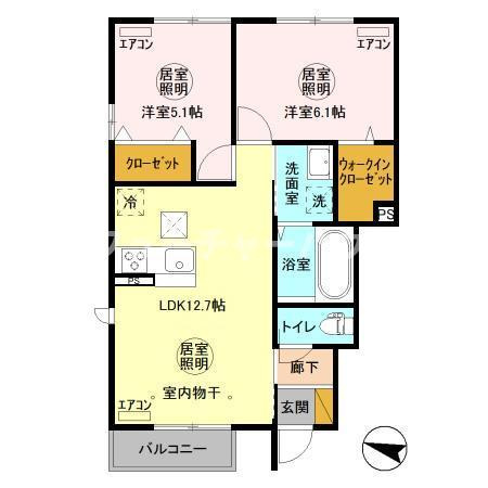 Ｃｏｃｏｄｉｒの間取り